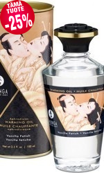 Shunga Warming Oil, vanilla fetish, 100 ml